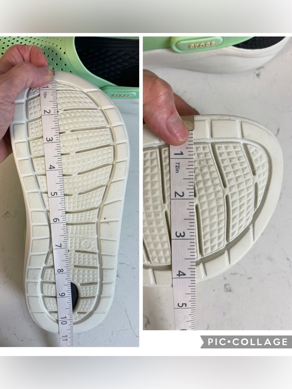 Crocs Literide Clog Mint Green 204592 Unisex Women’s 9 - Men’s 7 - Picture 16 of 17